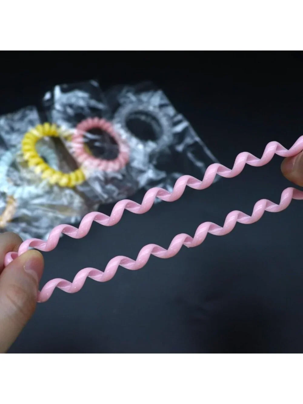 Colorful Spiral Hair Ties - 54 Pcs No Damage Coil Elastics for All Hair Types